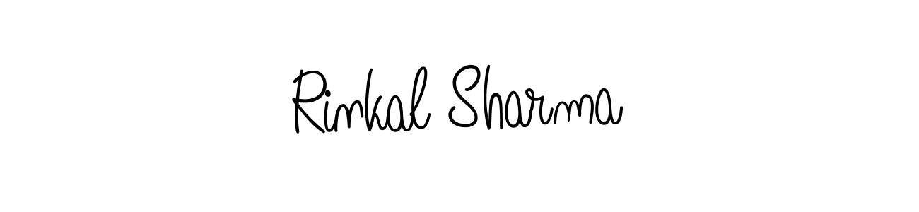 Rinkal Sharma stylish signature style. Best Handwritten Sign (Angelique-Rose-font-FFP) for my name. Handwritten Signature Collection Ideas for my name Rinkal Sharma. Rinkal Sharma signature style 5 images and pictures png