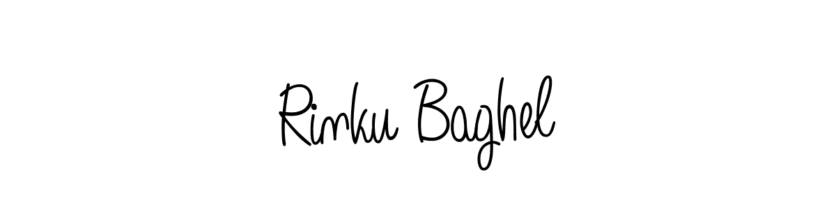 How to make Rinku Baghel name signature. Use Angelique-Rose-font-FFP style for creating short signs online. This is the latest handwritten sign. Rinku Baghel signature style 5 images and pictures png