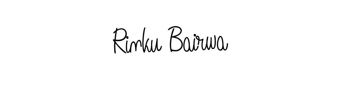 Make a short Rinku Bairwa signature style. Manage your documents anywhere anytime using Angelique-Rose-font-FFP. Create and add eSignatures, submit forms, share and send files easily. Rinku Bairwa signature style 5 images and pictures png