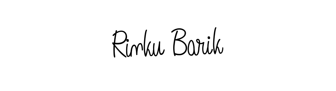 Also we have Rinku Barik name is the best signature style. Create professional handwritten signature collection using Angelique-Rose-font-FFP autograph style. Rinku Barik signature style 5 images and pictures png