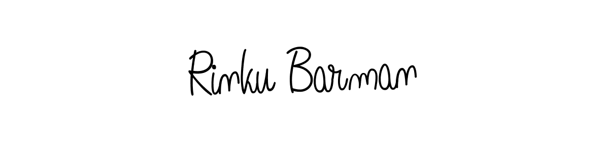 Design your own signature with our free online signature maker. With this signature software, you can create a handwritten (Angelique-Rose-font-FFP) signature for name Rinku Barman. Rinku Barman signature style 5 images and pictures png