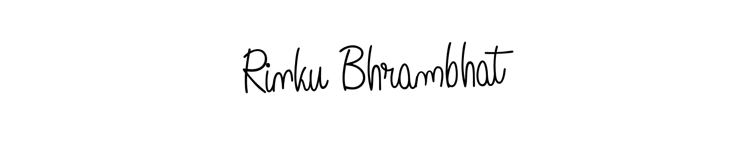 You can use this online signature creator to create a handwritten signature for the name Rinku Bhrambhat. This is the best online autograph maker. Rinku Bhrambhat signature style 5 images and pictures png