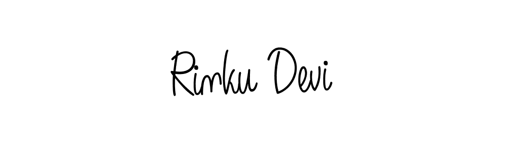 Rinku Devi stylish signature style. Best Handwritten Sign (Angelique-Rose-font-FFP) for my name. Handwritten Signature Collection Ideas for my name Rinku Devi. Rinku Devi signature style 5 images and pictures png