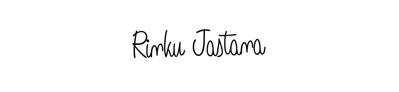 Create a beautiful signature design for name Rinku Jastana. With this signature (Angelique-Rose-font-FFP) fonts, you can make a handwritten signature for free. Rinku Jastana signature style 5 images and pictures png