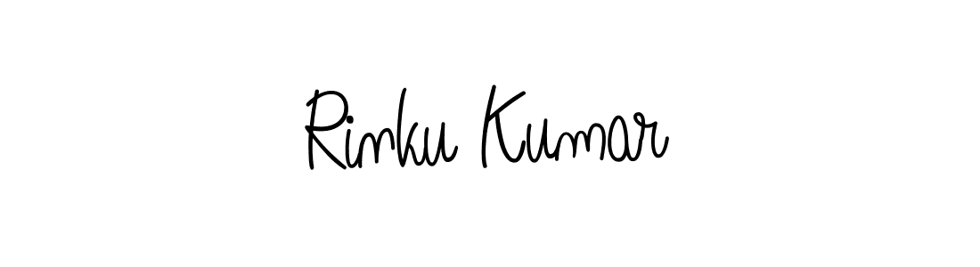 Use a signature maker to create a handwritten signature online. With this signature software, you can design (Angelique-Rose-font-FFP) your own signature for name Rinku Kumar. Rinku Kumar signature style 5 images and pictures png