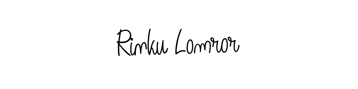 Rinku Lomror stylish signature style. Best Handwritten Sign (Angelique-Rose-font-FFP) for my name. Handwritten Signature Collection Ideas for my name Rinku Lomror. Rinku Lomror signature style 5 images and pictures png