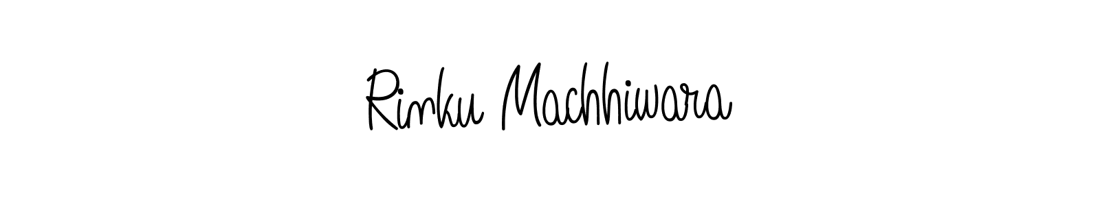 Design your own signature with our free online signature maker. With this signature software, you can create a handwritten (Angelique-Rose-font-FFP) signature for name Rinku Machhiwara. Rinku Machhiwara signature style 5 images and pictures png