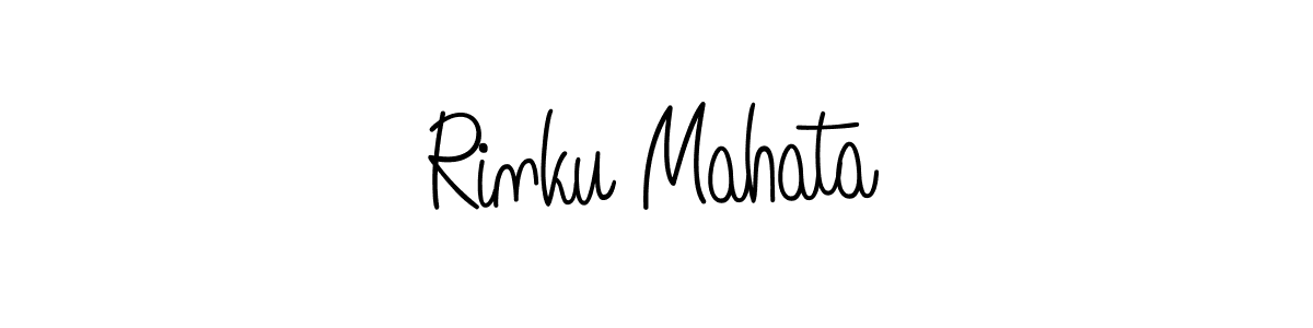 Rinku Mahata stylish signature style. Best Handwritten Sign (Angelique-Rose-font-FFP) for my name. Handwritten Signature Collection Ideas for my name Rinku Mahata. Rinku Mahata signature style 5 images and pictures png