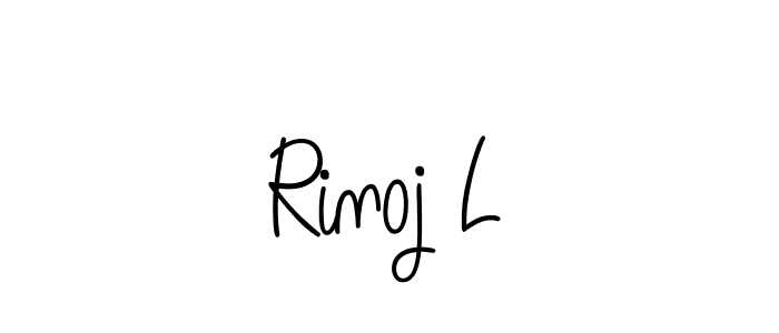 Once you've used our free online signature maker to create your best signature Angelique-Rose-font-FFP style, it's time to enjoy all of the benefits that Rinoj L name signing documents. Rinoj L signature style 5 images and pictures png