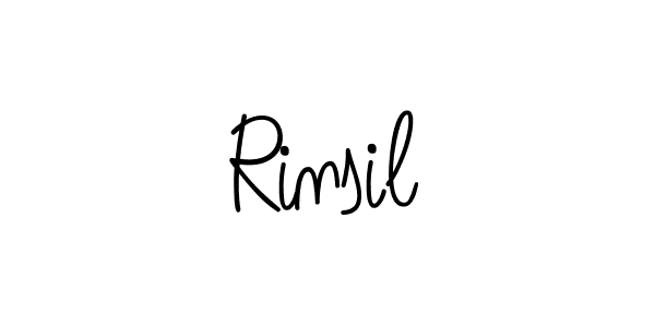 Also we have Rinsil name is the best signature style. Create professional handwritten signature collection using Angelique-Rose-font-FFP autograph style. Rinsil signature style 5 images and pictures png