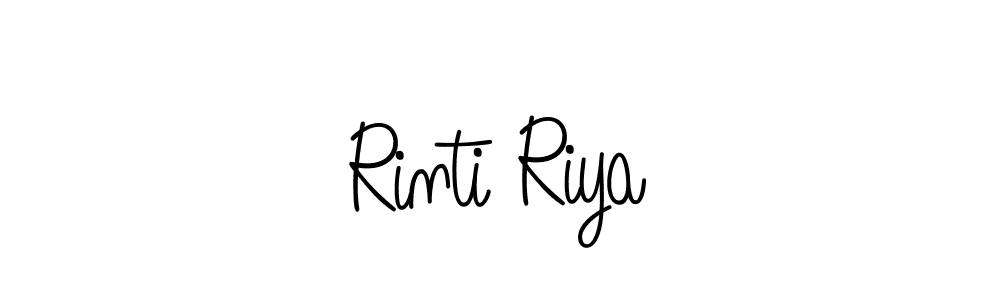 Create a beautiful signature design for name Rinti Riya. With this signature (Angelique-Rose-font-FFP) fonts, you can make a handwritten signature for free. Rinti Riya signature style 5 images and pictures png
