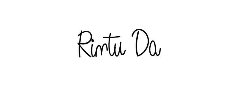 Rintu Da stylish signature style. Best Handwritten Sign (Angelique-Rose-font-FFP) for my name. Handwritten Signature Collection Ideas for my name Rintu Da. Rintu Da signature style 5 images and pictures png