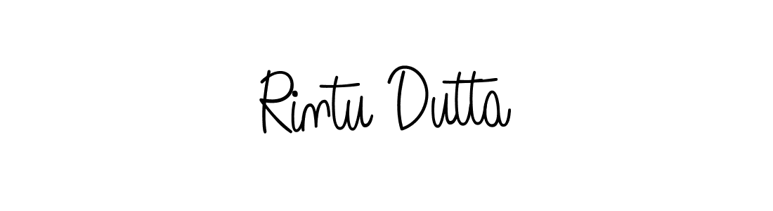 How to make Rintu Dutta signature? Angelique-Rose-font-FFP is a professional autograph style. Create handwritten signature for Rintu Dutta name. Rintu Dutta signature style 5 images and pictures png