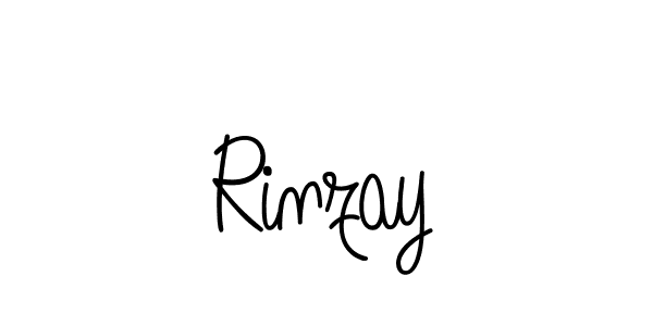 How to make Rinzay name signature. Use Angelique-Rose-font-FFP style for creating short signs online. This is the latest handwritten sign. Rinzay signature style 5 images and pictures png