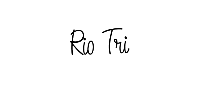 Make a beautiful signature design for name Rio Tri. With this signature (Angelique-Rose-font-FFP) style, you can create a handwritten signature for free. Rio Tri signature style 5 images and pictures png