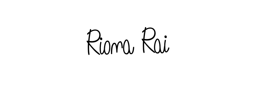 Angelique-Rose-font-FFP is a professional signature style that is perfect for those who want to add a touch of class to their signature. It is also a great choice for those who want to make their signature more unique. Get Riona Rai name to fancy signature for free. Riona Rai signature style 5 images and pictures png