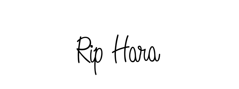 How to make Rip Hara name signature. Use Angelique-Rose-font-FFP style for creating short signs online. This is the latest handwritten sign. Rip Hara signature style 5 images and pictures png