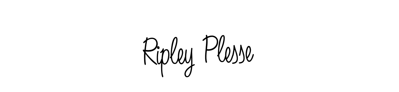 Angelique-Rose-font-FFP is a professional signature style that is perfect for those who want to add a touch of class to their signature. It is also a great choice for those who want to make their signature more unique. Get Ripley Plesse name to fancy signature for free. Ripley Plesse signature style 5 images and pictures png