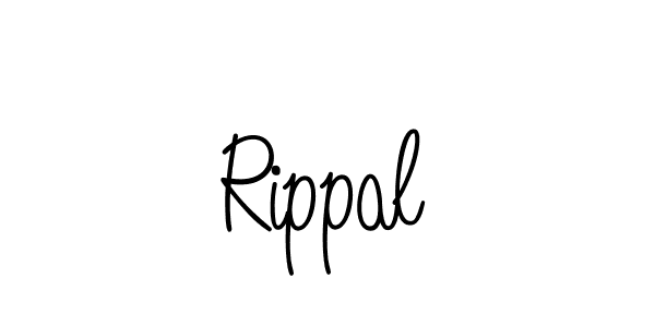 if you are searching for the best signature style for your name Rippal. so please give up your signature search. here we have designed multiple signature styles  using Angelique-Rose-font-FFP. Rippal signature style 5 images and pictures png