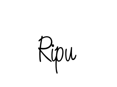 Make a beautiful signature design for name Ripu. With this signature (Angelique-Rose-font-FFP) style, you can create a handwritten signature for free. Ripu signature style 5 images and pictures png