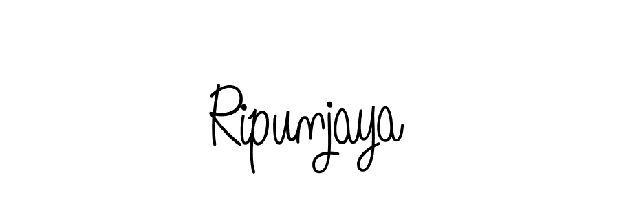 How to make Ripunjaya signature? Angelique-Rose-font-FFP is a professional autograph style. Create handwritten signature for Ripunjaya name. Ripunjaya signature style 5 images and pictures png