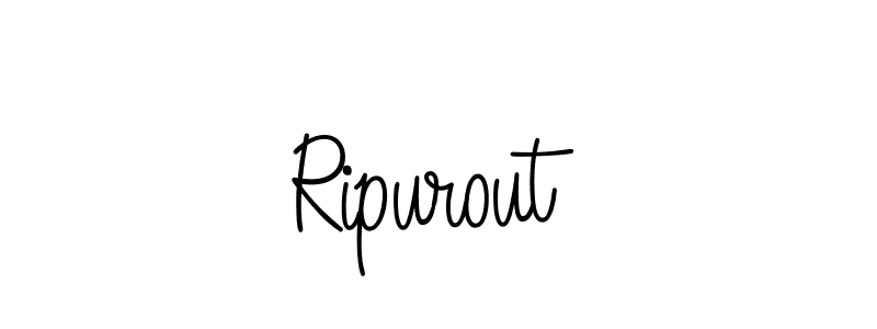 Use a signature maker to create a handwritten signature online. With this signature software, you can design (Angelique-Rose-font-FFP) your own signature for name Ripurout. Ripurout signature style 5 images and pictures png