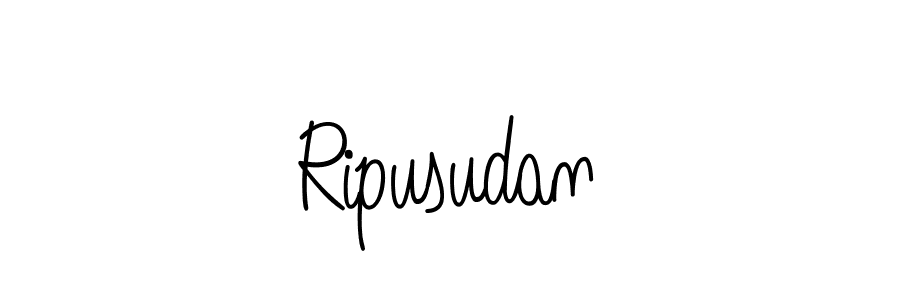 The best way (Angelique-Rose-font-FFP) to make a short signature is to pick only two or three words in your name. The name Ripusudan include a total of six letters. For converting this name. Ripusudan signature style 5 images and pictures png