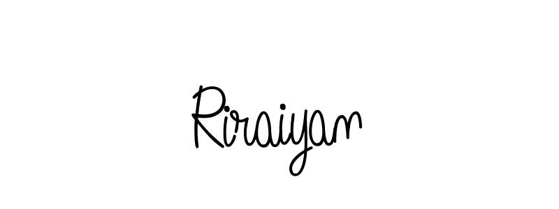 Design your own signature with our free online signature maker. With this signature software, you can create a handwritten (Angelique-Rose-font-FFP) signature for name Riraiyan. Riraiyan signature style 5 images and pictures png