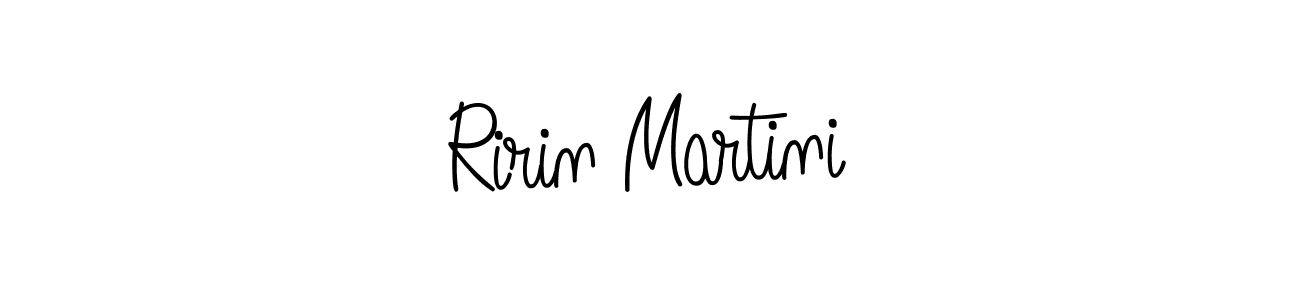 How to make Ririn Martini name signature. Use Angelique-Rose-font-FFP style for creating short signs online. This is the latest handwritten sign. Ririn Martini signature style 5 images and pictures png