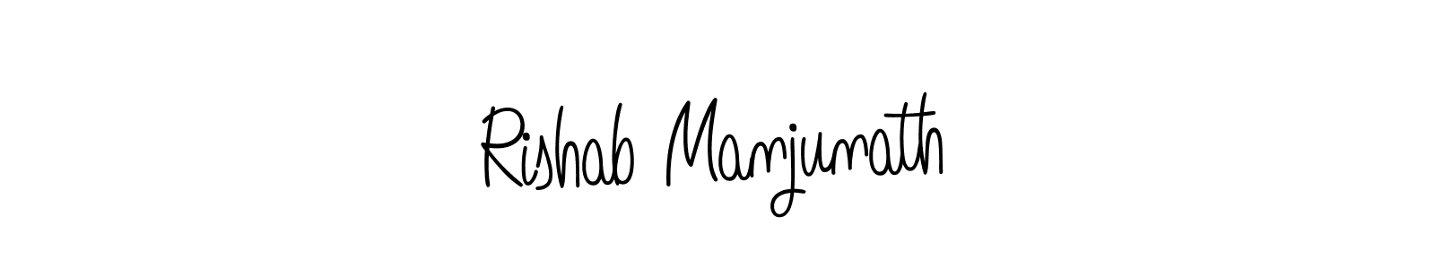 Create a beautiful signature design for name Rishab Manjunath. With this signature (Angelique-Rose-font-FFP) fonts, you can make a handwritten signature for free. Rishab Manjunath signature style 5 images and pictures png