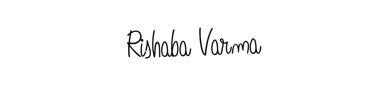 Check out images of Autograph of Rishaba Varma name. Actor Rishaba Varma Signature Style. Angelique-Rose-font-FFP is a professional sign style online. Rishaba Varma signature style 5 images and pictures png