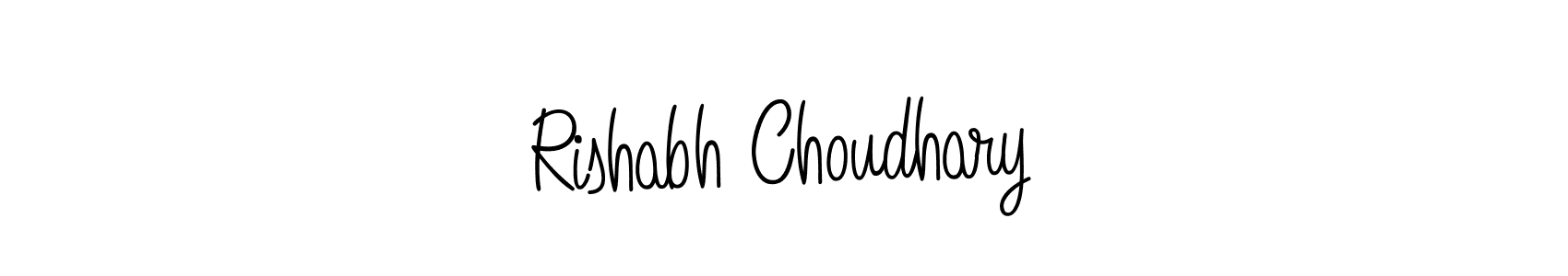 Create a beautiful signature design for name Rishabh Choudhary. With this signature (Angelique-Rose-font-FFP) fonts, you can make a handwritten signature for free. Rishabh Choudhary signature style 5 images and pictures png