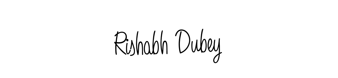 Make a beautiful signature design for name Rishabh Dubey. With this signature (Angelique-Rose-font-FFP) style, you can create a handwritten signature for free. Rishabh Dubey signature style 5 images and pictures png