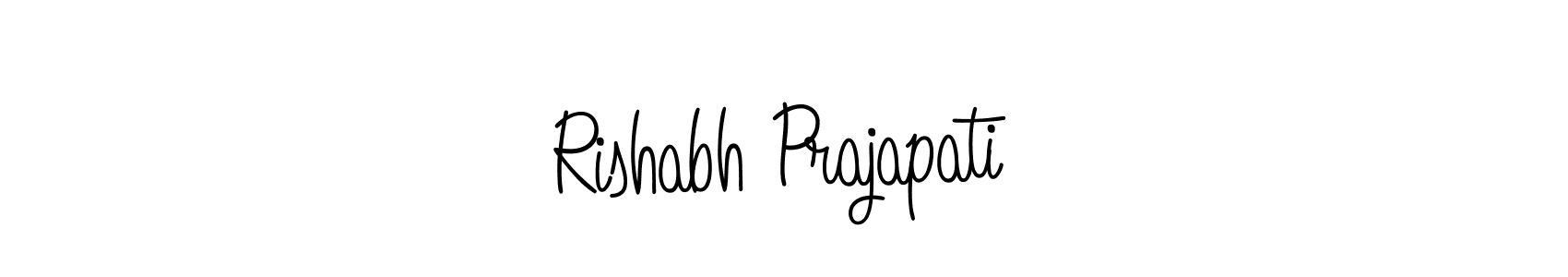 Also we have Rishabh Prajapati name is the best signature style. Create professional handwritten signature collection using Angelique-Rose-font-FFP autograph style. Rishabh Prajapati signature style 5 images and pictures png