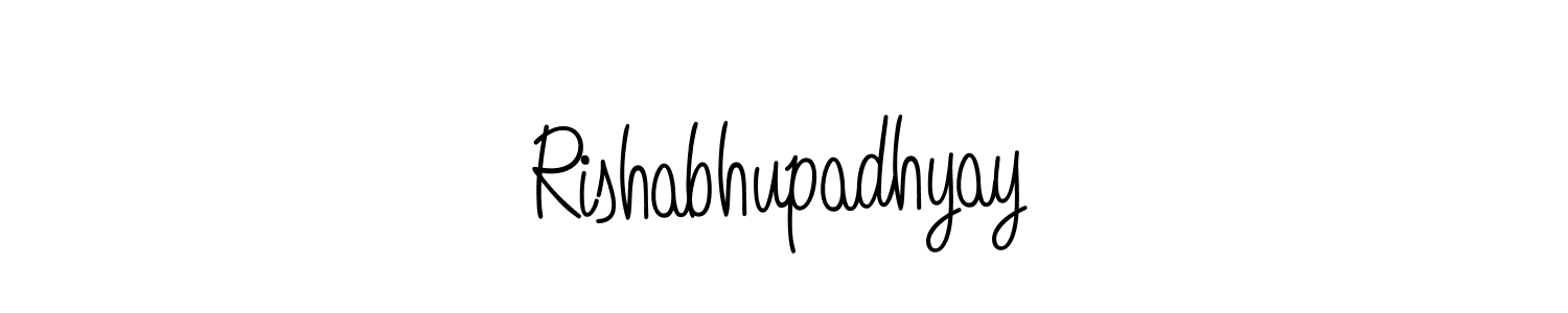 The best way (Angelique-Rose-font-FFP) to make a short signature is to pick only two or three words in your name. The name Rishabhupadhyay include a total of six letters. For converting this name. Rishabhupadhyay signature style 5 images and pictures png