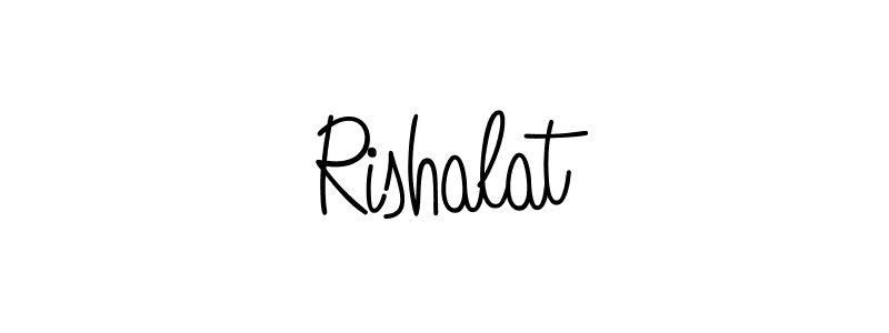 Also we have Rishalat name is the best signature style. Create professional handwritten signature collection using Angelique-Rose-font-FFP autograph style. Rishalat signature style 5 images and pictures png