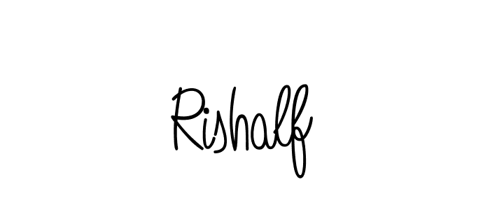 Create a beautiful signature design for name Rishalf. With this signature (Angelique-Rose-font-FFP) fonts, you can make a handwritten signature for free. Rishalf signature style 5 images and pictures png