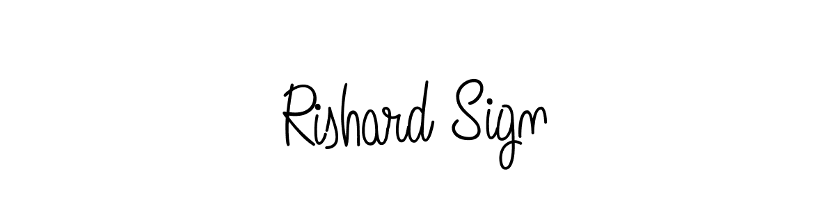 Check out images of Autograph of Rishard Sign name. Actor Rishard Sign Signature Style. Angelique-Rose-font-FFP is a professional sign style online. Rishard Sign signature style 5 images and pictures png