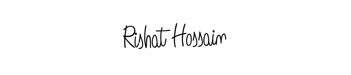 How to make Rishat Hossain name signature. Use Angelique-Rose-font-FFP style for creating short signs online. This is the latest handwritten sign. Rishat Hossain signature style 5 images and pictures png