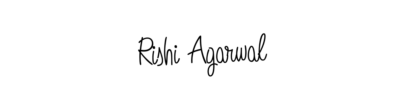 Make a beautiful signature design for name Rishi Agarwal. With this signature (Angelique-Rose-font-FFP) style, you can create a handwritten signature for free. Rishi Agarwal signature style 5 images and pictures png