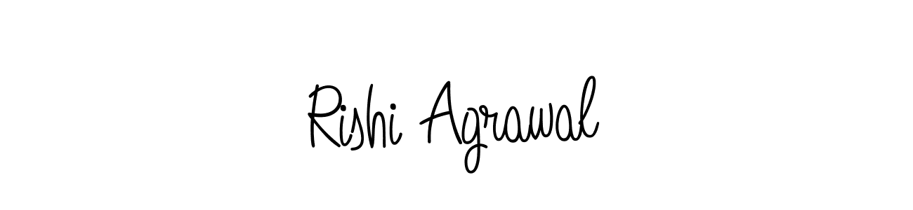 Make a beautiful signature design for name Rishi Agrawal. With this signature (Angelique-Rose-font-FFP) style, you can create a handwritten signature for free. Rishi Agrawal signature style 5 images and pictures png