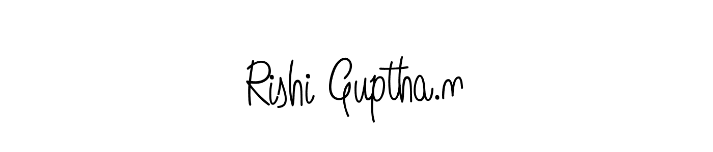 Design your own signature with our free online signature maker. With this signature software, you can create a handwritten (Angelique-Rose-font-FFP) signature for name Rishi Guptha.n. Rishi Guptha.n signature style 5 images and pictures png