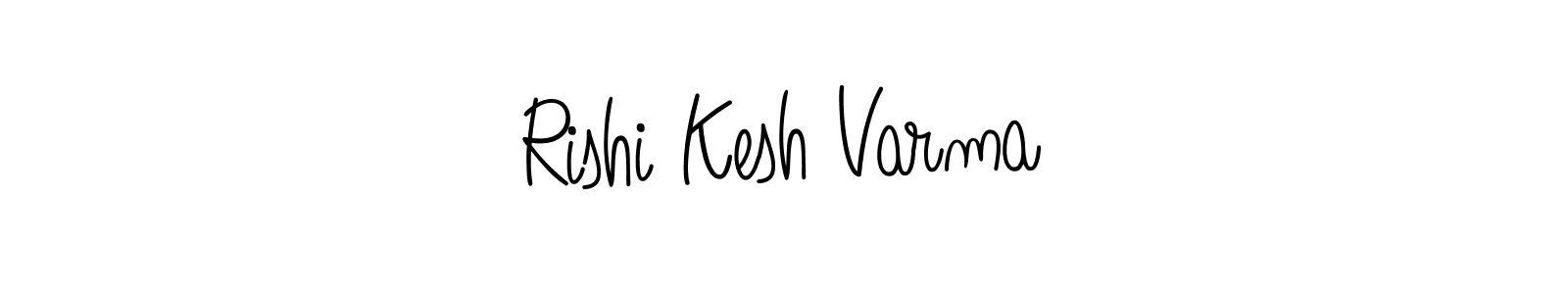 Use a signature maker to create a handwritten signature online. With this signature software, you can design (Angelique-Rose-font-FFP) your own signature for name Rishi Kesh Varma. Rishi Kesh Varma signature style 5 images and pictures png