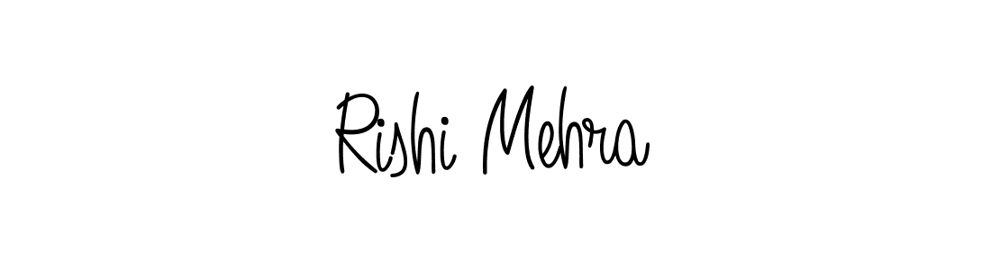 You should practise on your own different ways (Angelique-Rose-font-FFP) to write your name (Rishi Mehra) in signature. don't let someone else do it for you. Rishi Mehra signature style 5 images and pictures png