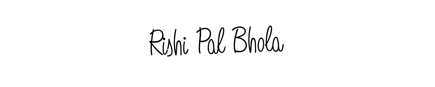 How to make Rishi Pal Bhola name signature. Use Angelique-Rose-font-FFP style for creating short signs online. This is the latest handwritten sign. Rishi Pal Bhola signature style 5 images and pictures png