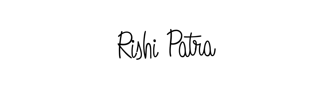 How to make Rishi Patra name signature. Use Angelique-Rose-font-FFP style for creating short signs online. This is the latest handwritten sign. Rishi Patra signature style 5 images and pictures png