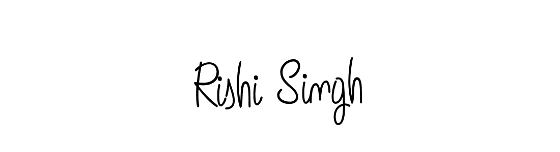 Use a signature maker to create a handwritten signature online. With this signature software, you can design (Angelique-Rose-font-FFP) your own signature for name Rishi Singh. Rishi Singh signature style 5 images and pictures png