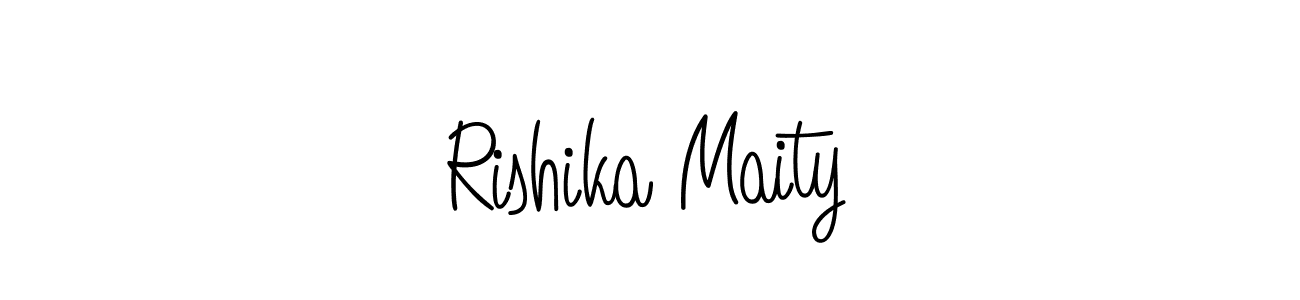 How to make Rishika Maity signature? Angelique-Rose-font-FFP is a professional autograph style. Create handwritten signature for Rishika Maity name. Rishika Maity signature style 5 images and pictures png