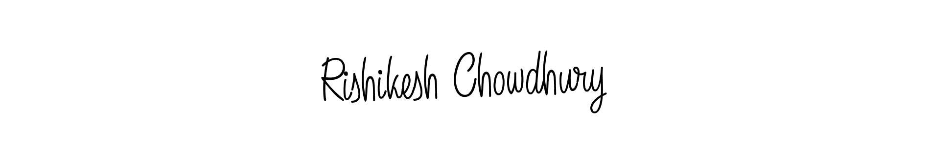 Design your own signature with our free online signature maker. With this signature software, you can create a handwritten (Angelique-Rose-font-FFP) signature for name Rishikesh Chowdhury. Rishikesh Chowdhury signature style 5 images and pictures png