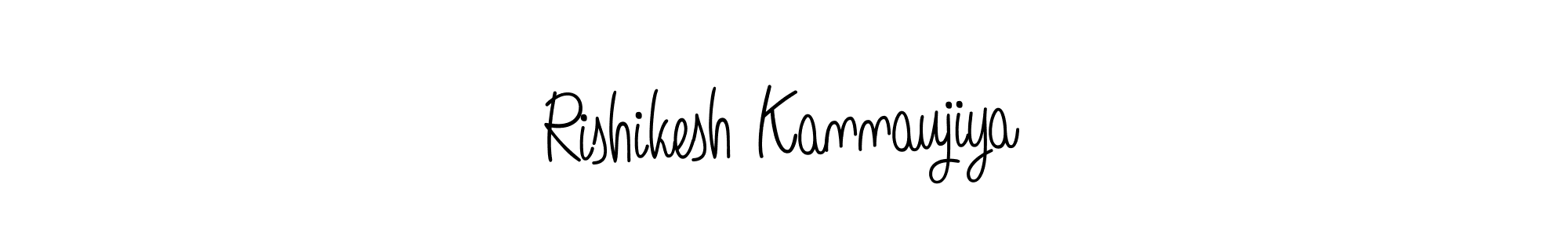 How to make Rishikesh Kannaujiya signature? Angelique-Rose-font-FFP is a professional autograph style. Create handwritten signature for Rishikesh Kannaujiya name. Rishikesh Kannaujiya signature style 5 images and pictures png